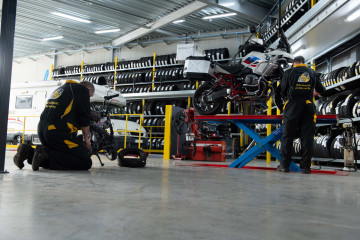 Motorbanden vervanging